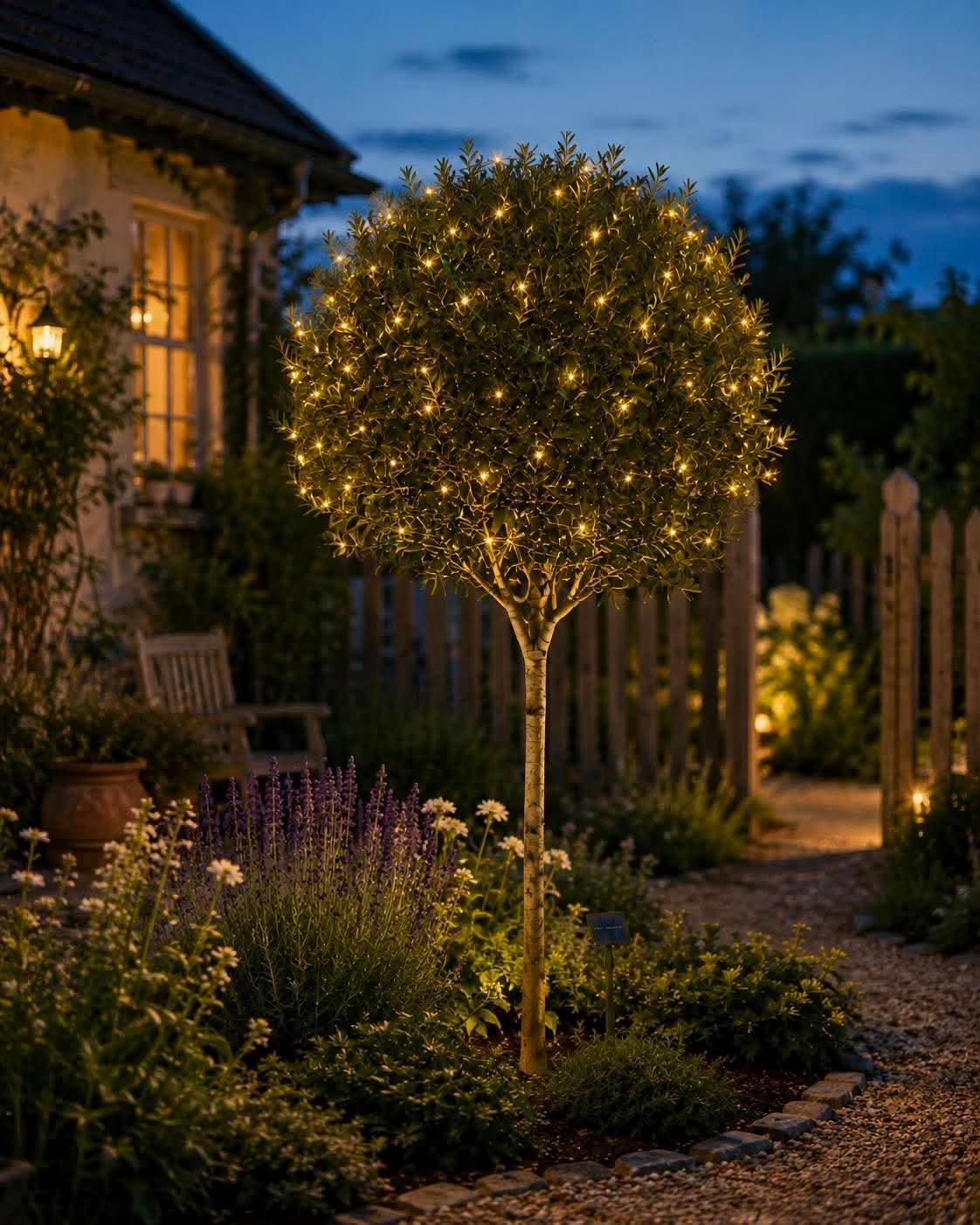 Solar lyskædenet m. 60 LED