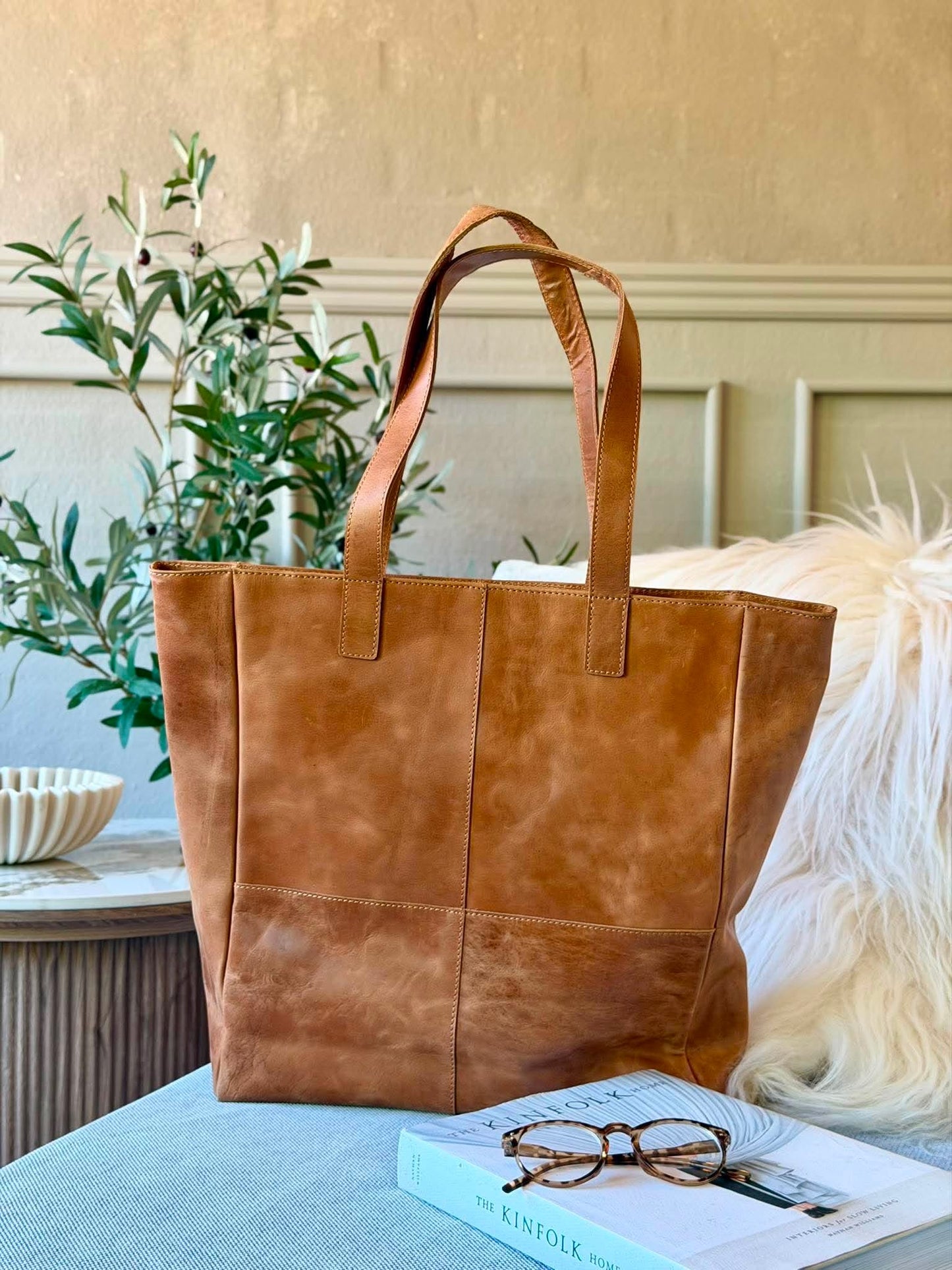 Shopper new light cognac
