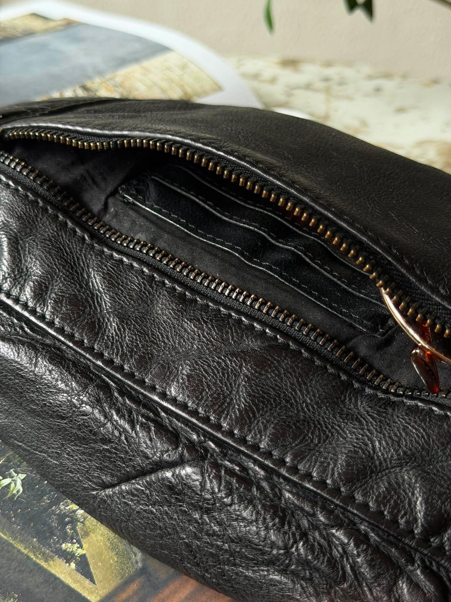 Bumbag Washed cow - Black