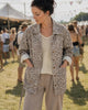 Jakke canvas leopard