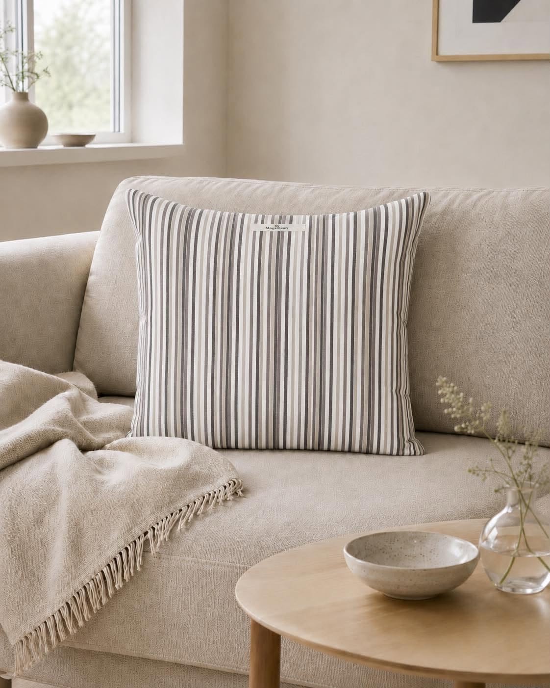 Pudebetræk by Mogensen - Small Stripes 50x50