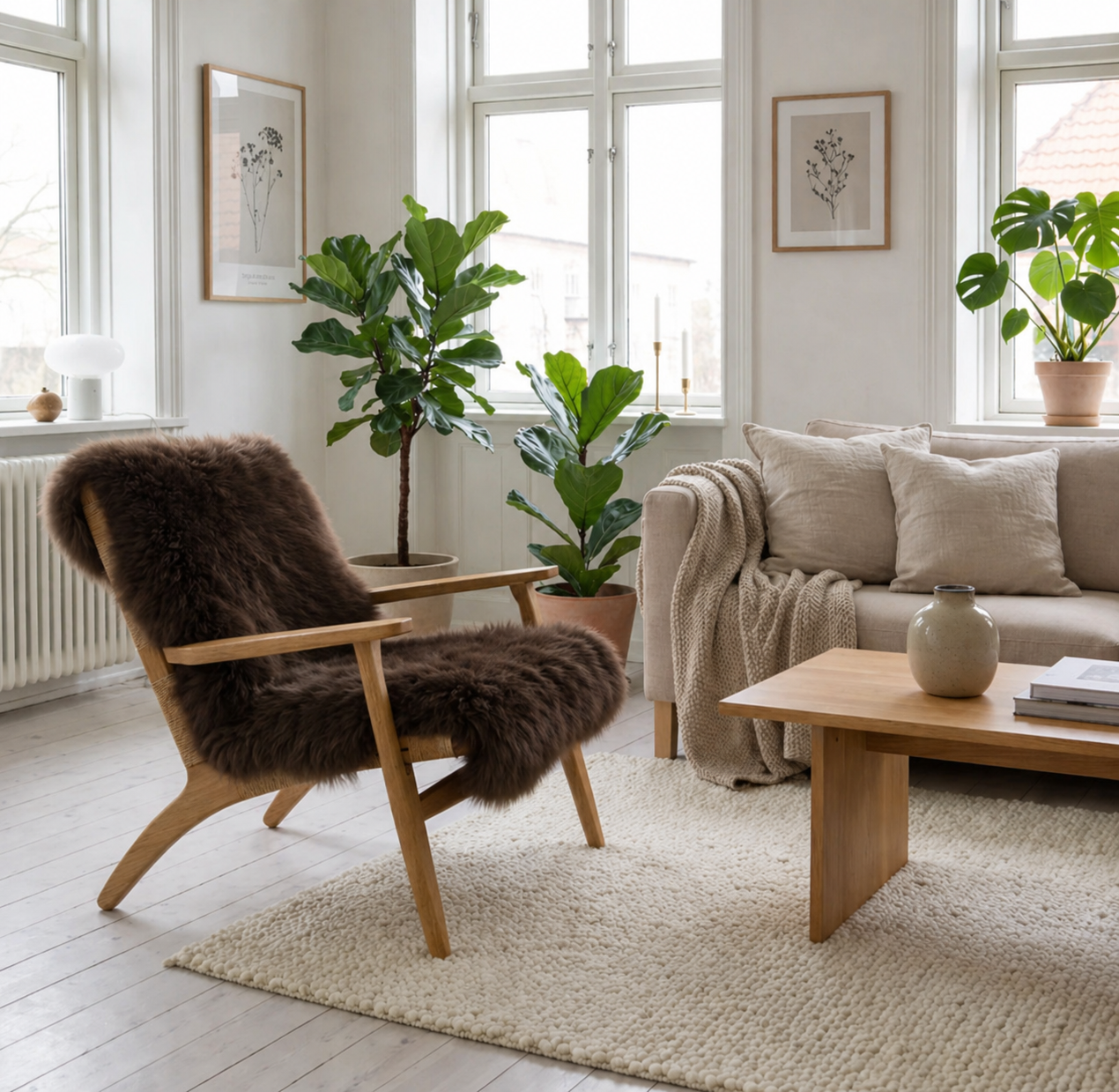 Lammeskind Brun 60x90