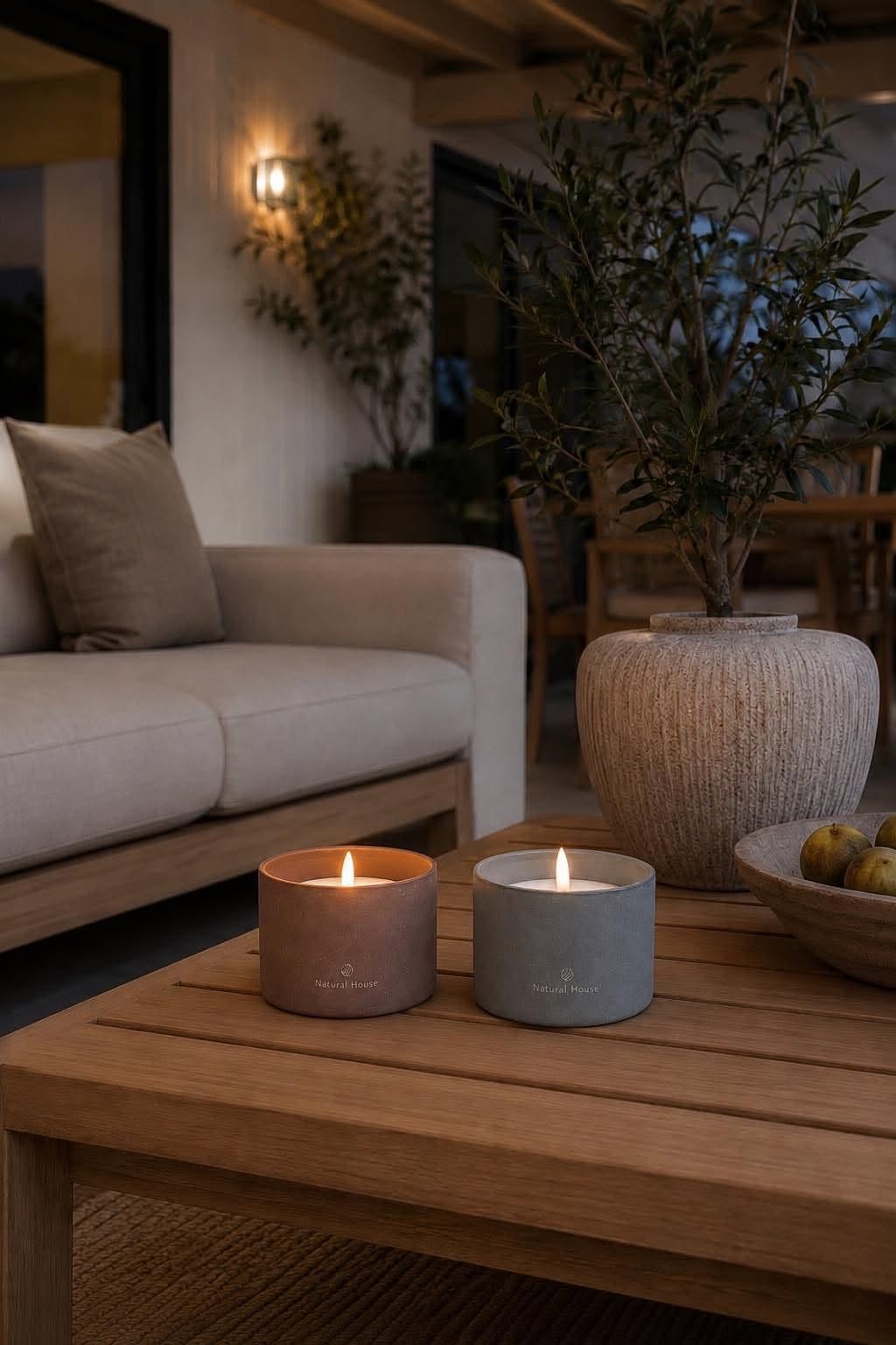 Lysestage med solceller - Grey