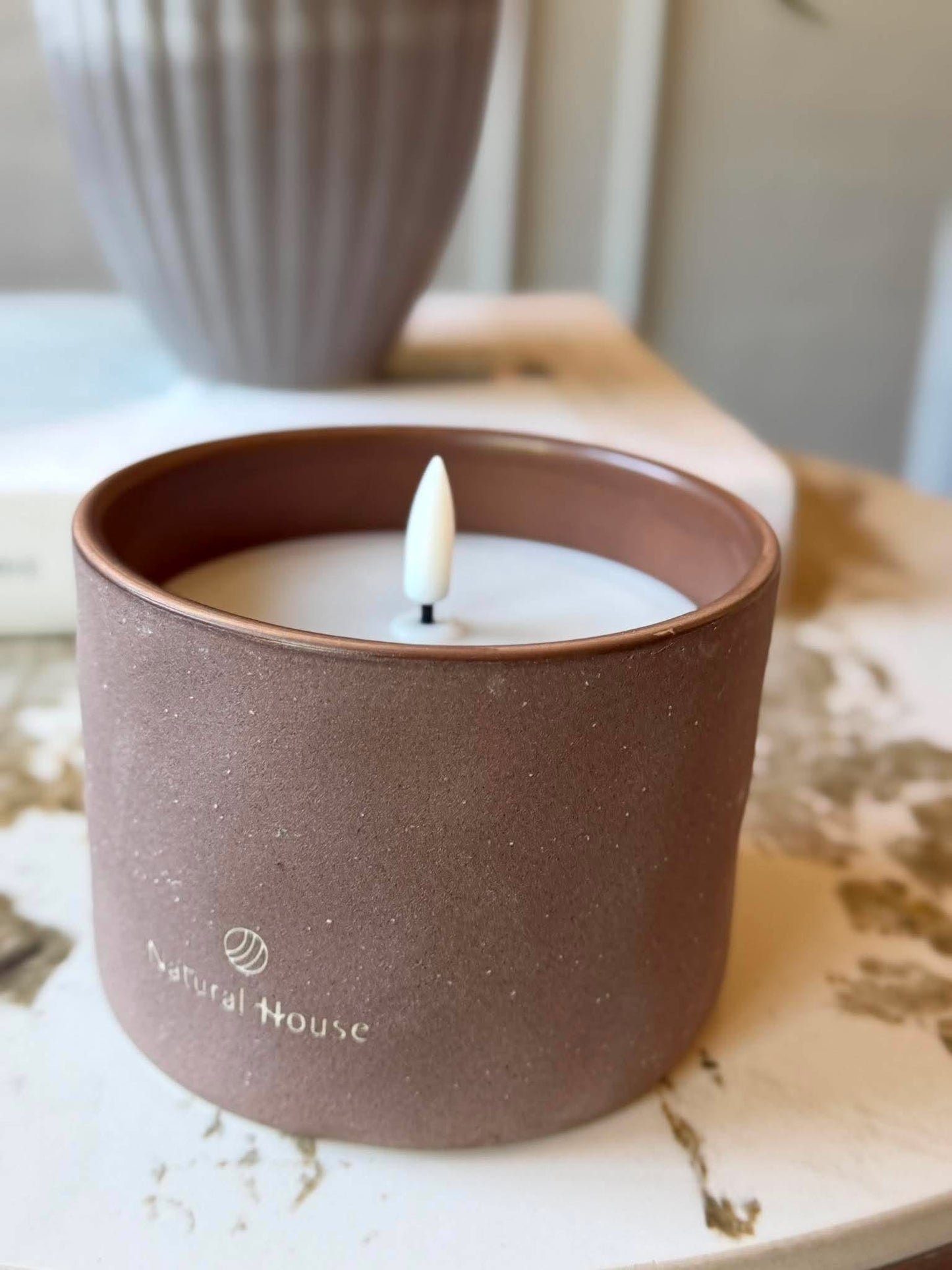 Lysestage med solceller - Brown