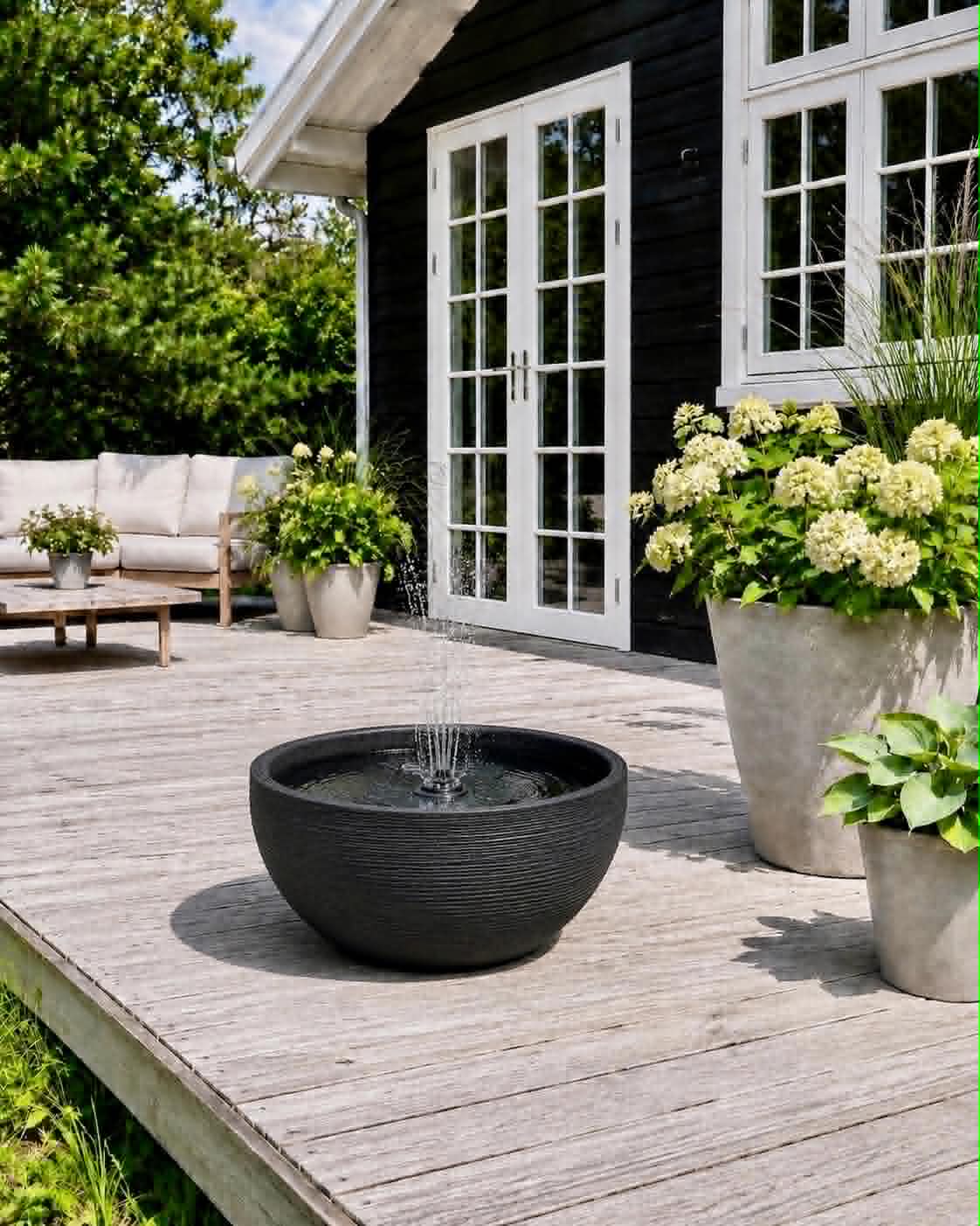 Spejlbassin black garden