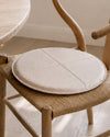 Hynde i læder - Beige Dia 38cm