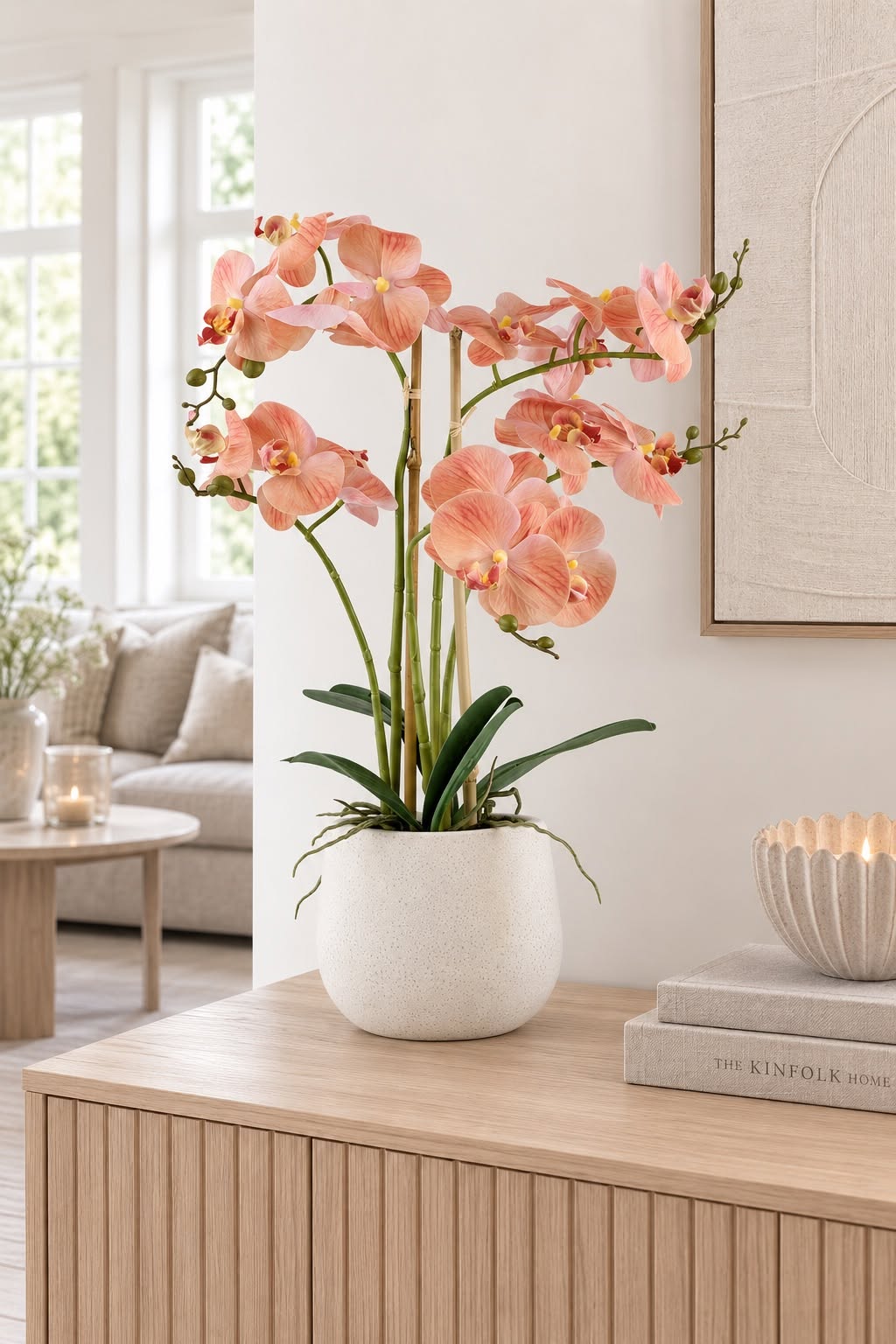 Orkidé i potte - Rosa 50cm