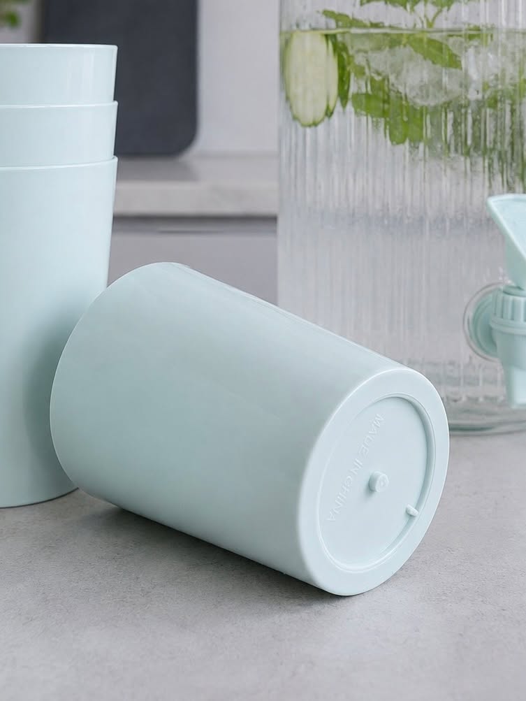 Dispenser med drikkeglas - flere farver