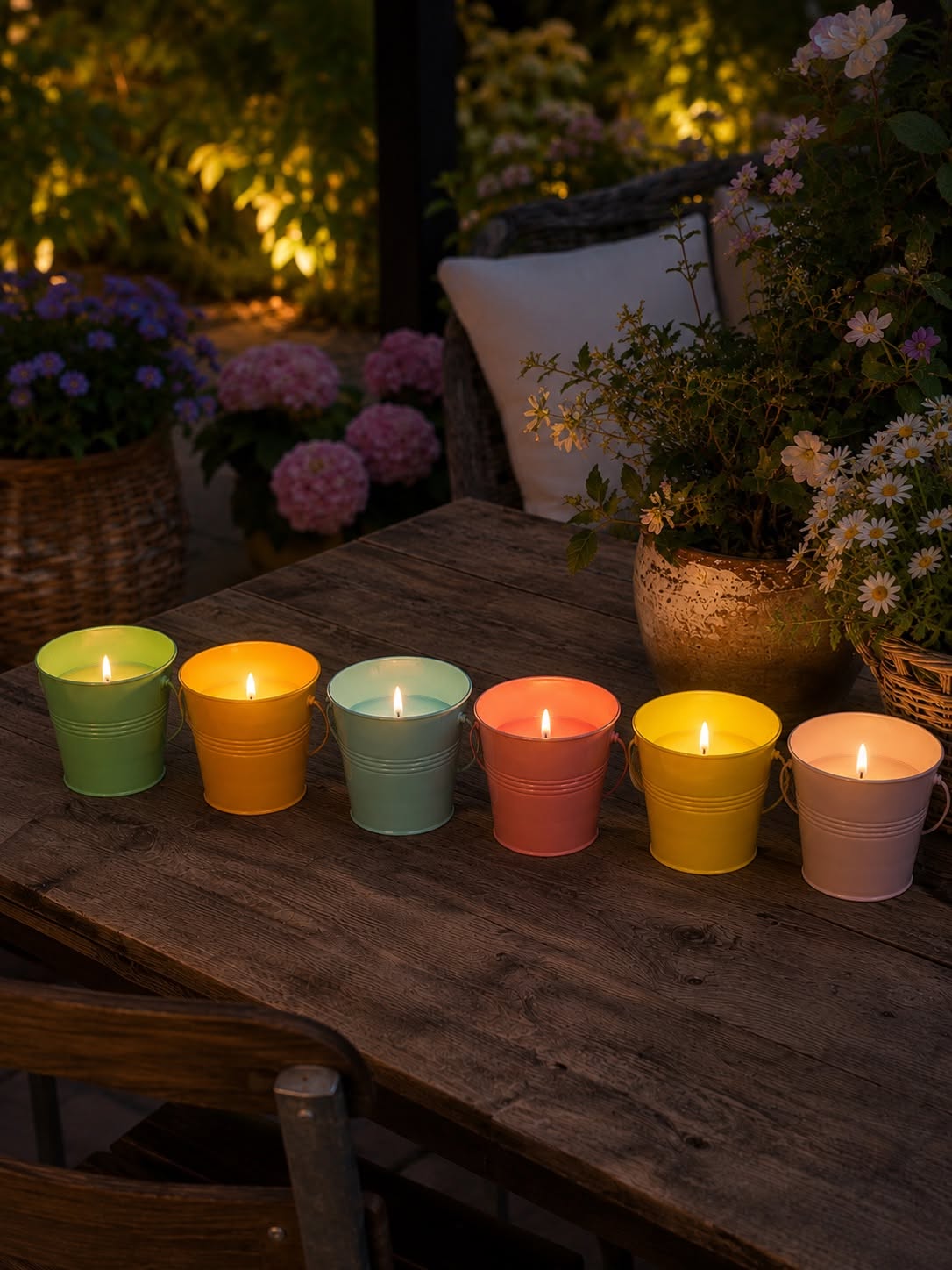 Stearinlys CITRONELLA – Color Mix