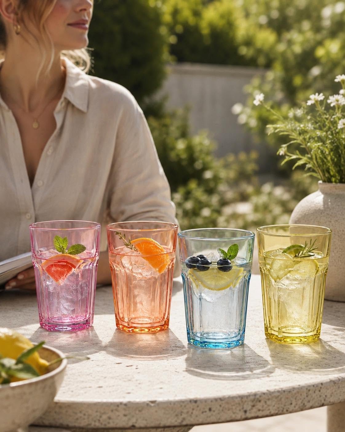 Drikkeglas COLOR - Pakke med 4 stk