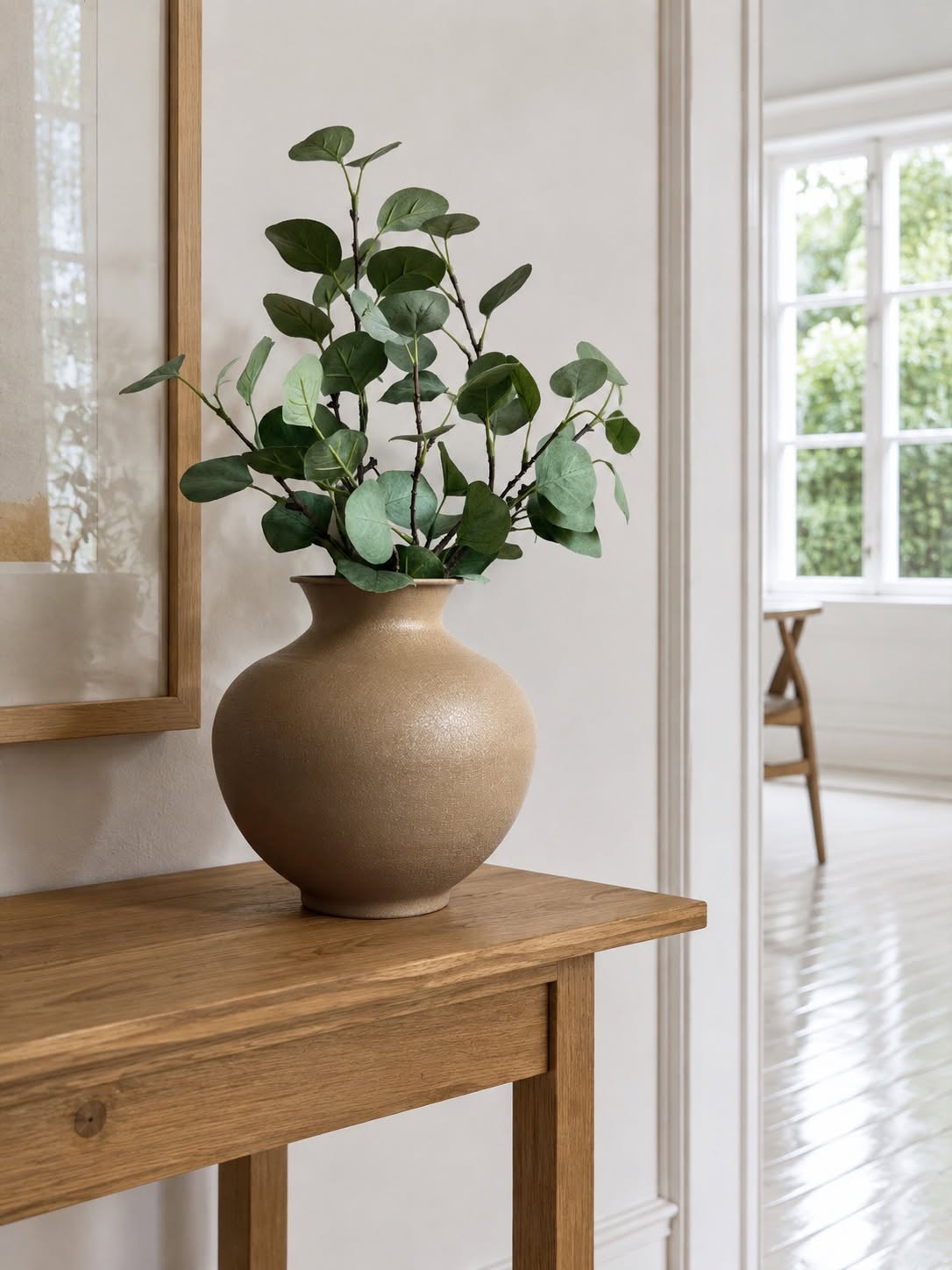Vase metal - Brown 23 cm