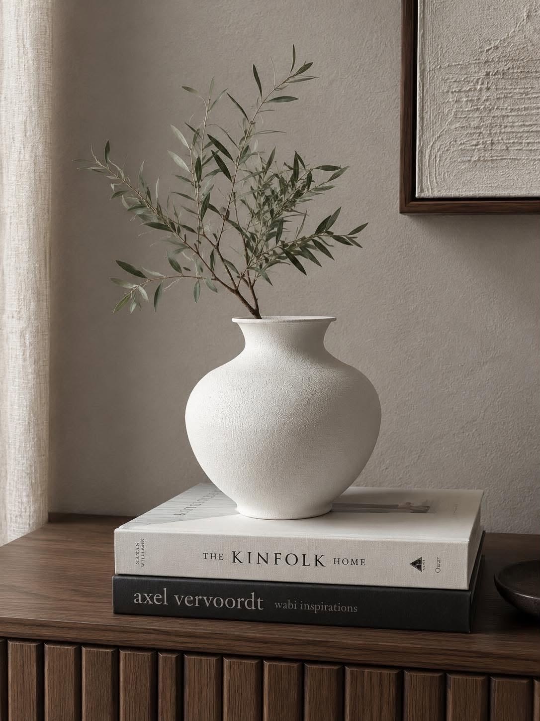 Vase metal - Off White 23 cm