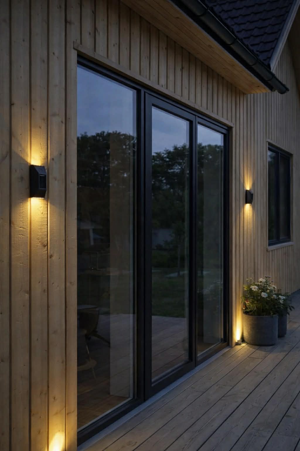 Væglampe med solceller – Up & Down