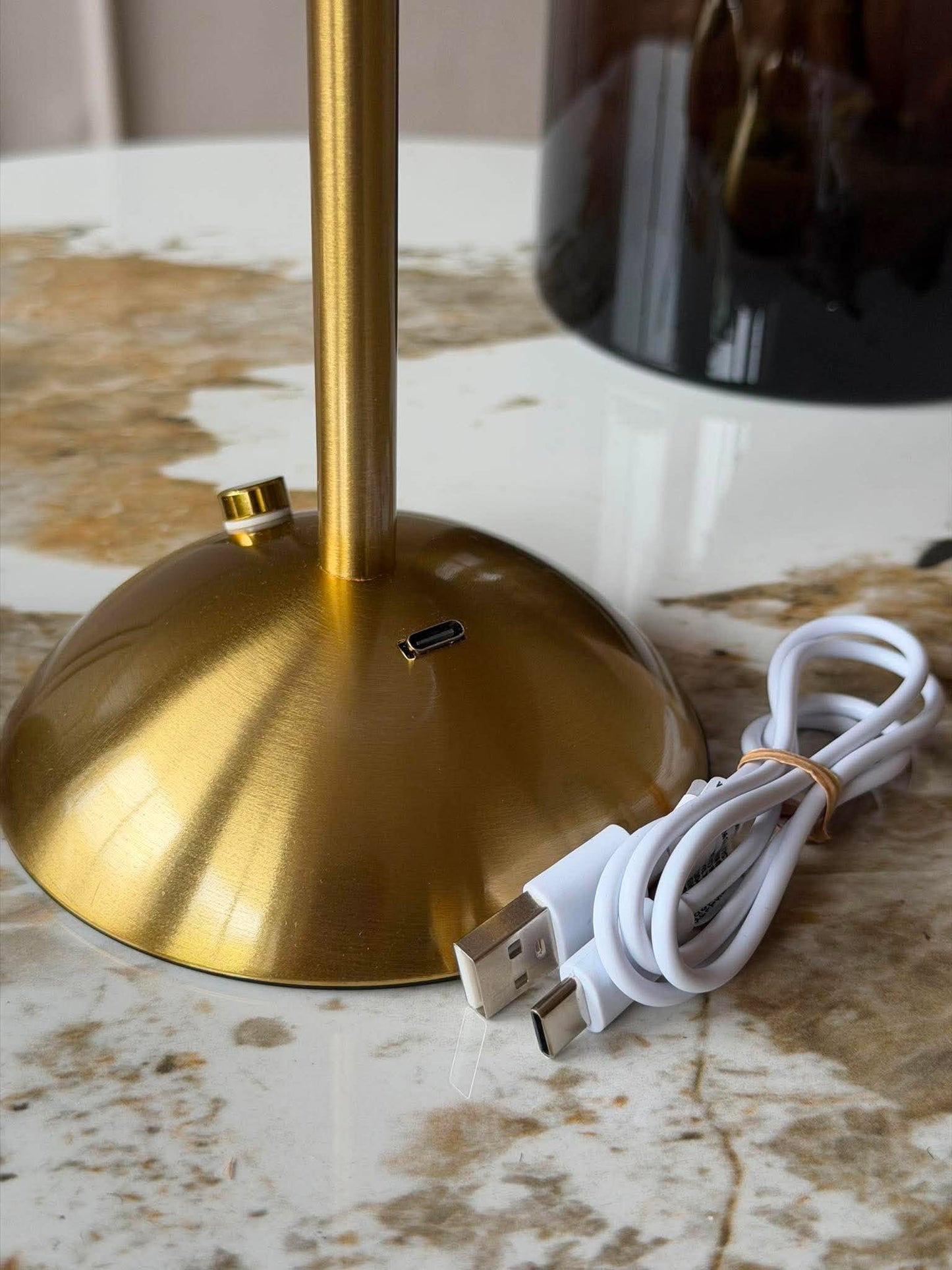 LED bordlampe GOLD - Sæt med 2 lamper
