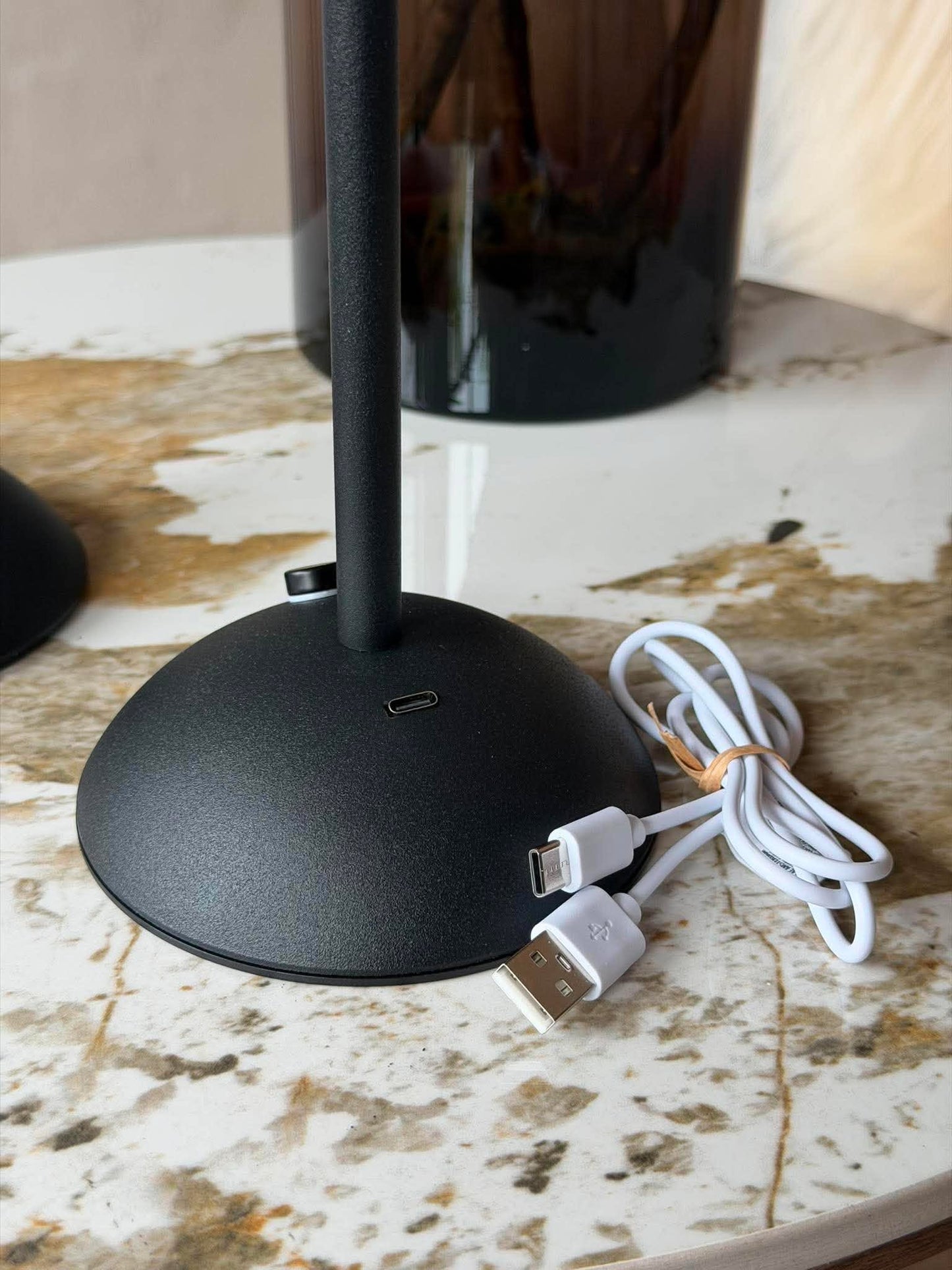 LED bordlampe BLACK - Sæt med 2 lamper