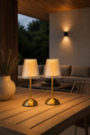 LED bordlampe GOLD - Sæt med 2 lamper