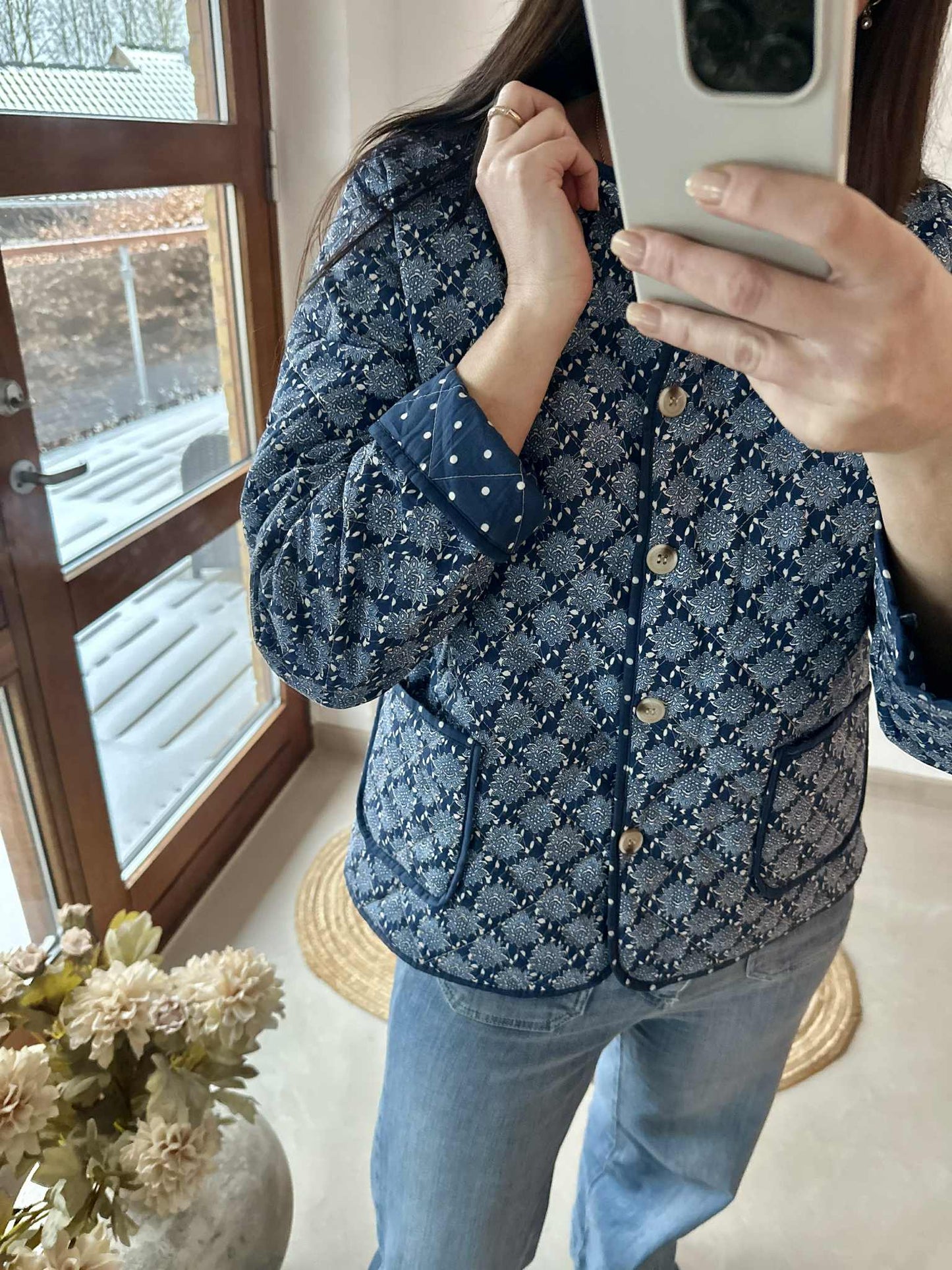 Jakke Quilt - Avril navy