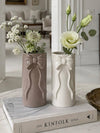 Vase med sløjfe - Old rose