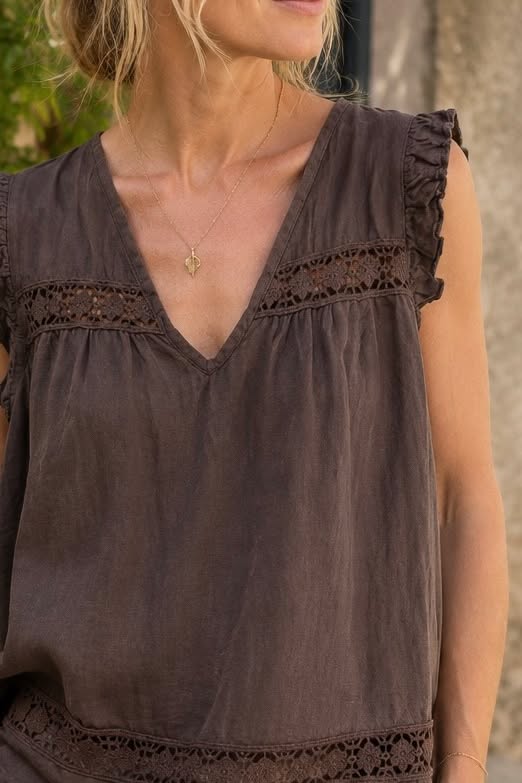 Brown linen