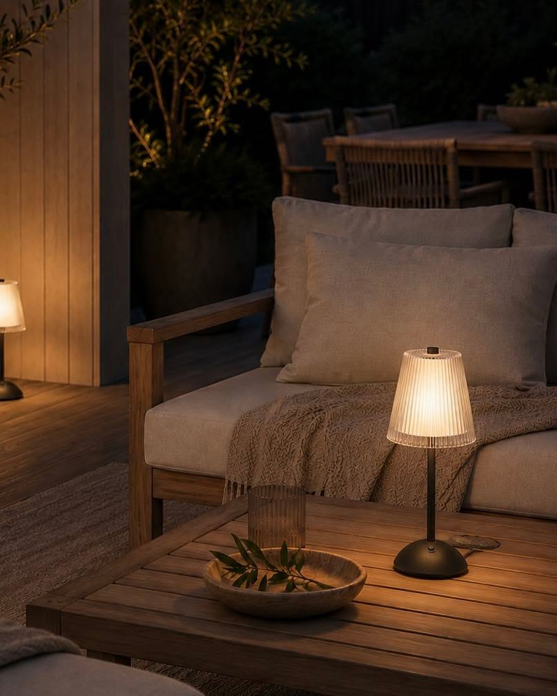 LED bordlampe BLACK - Sæt med 2 lamper