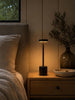 LED bordlampe BLACK - genopladelig med touch