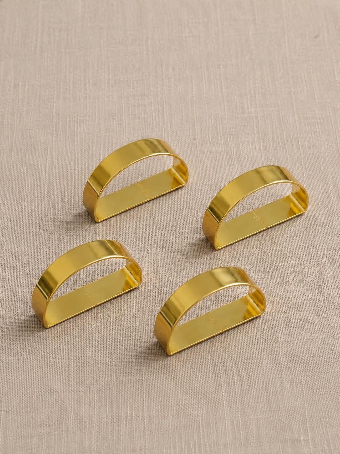 Servietringe Guld - 4 stk