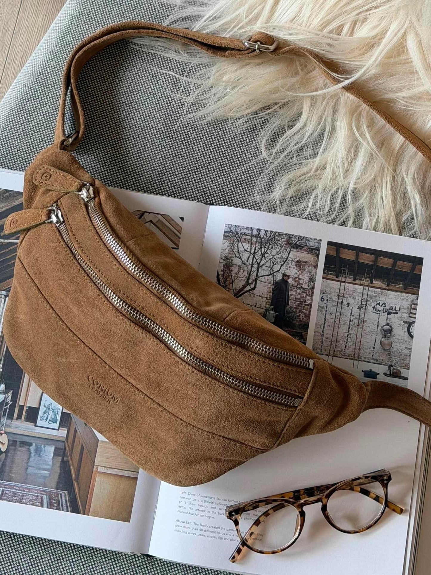 Bumbag ruskind