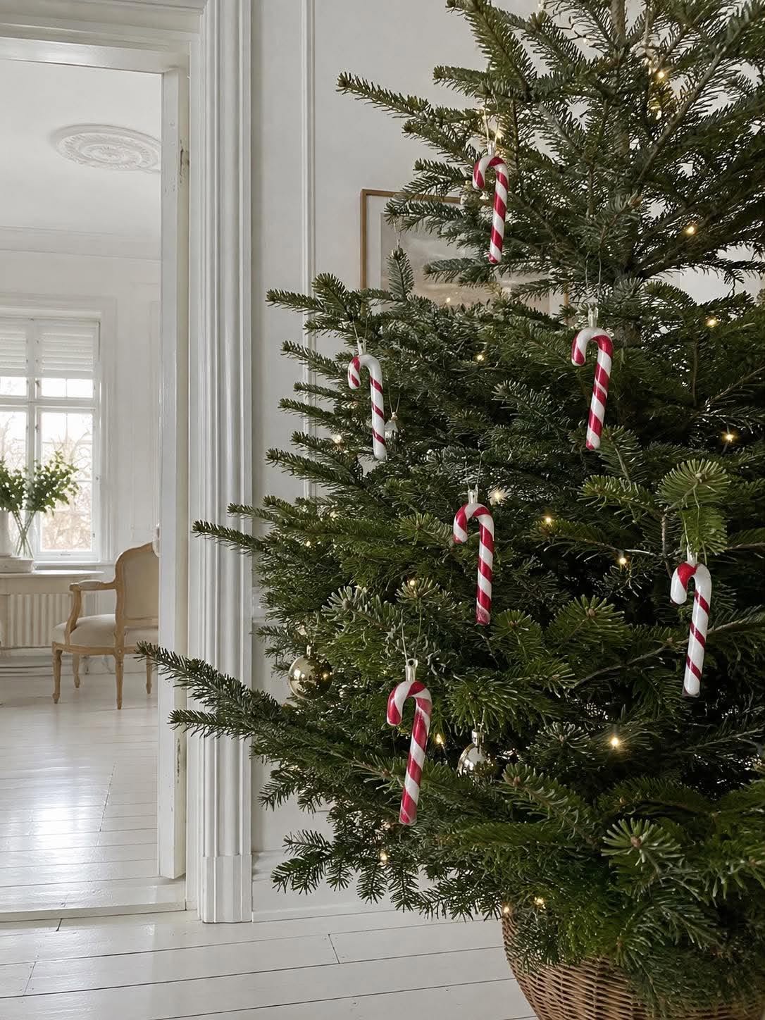 Julestok med ophæng - 6 stk