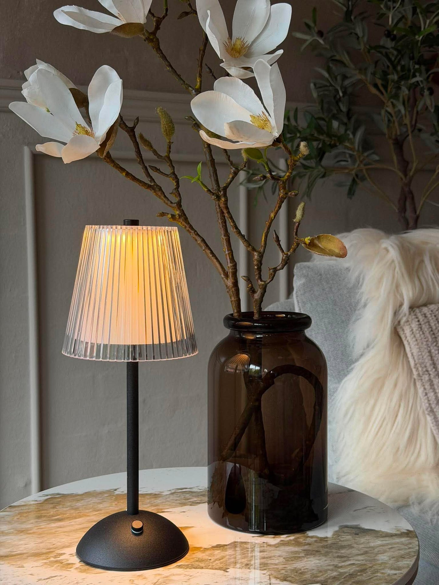 LED bordlampe BLACK - Sæt med 2 lamper