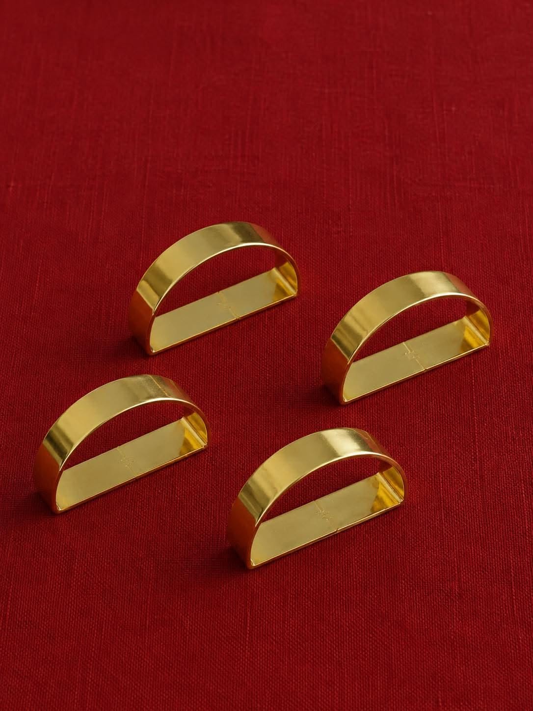 Servietringe Guld - 4 stk