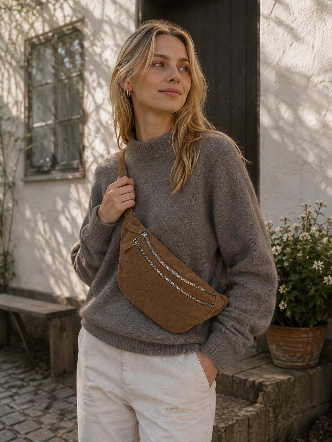 Bumbag ruskind