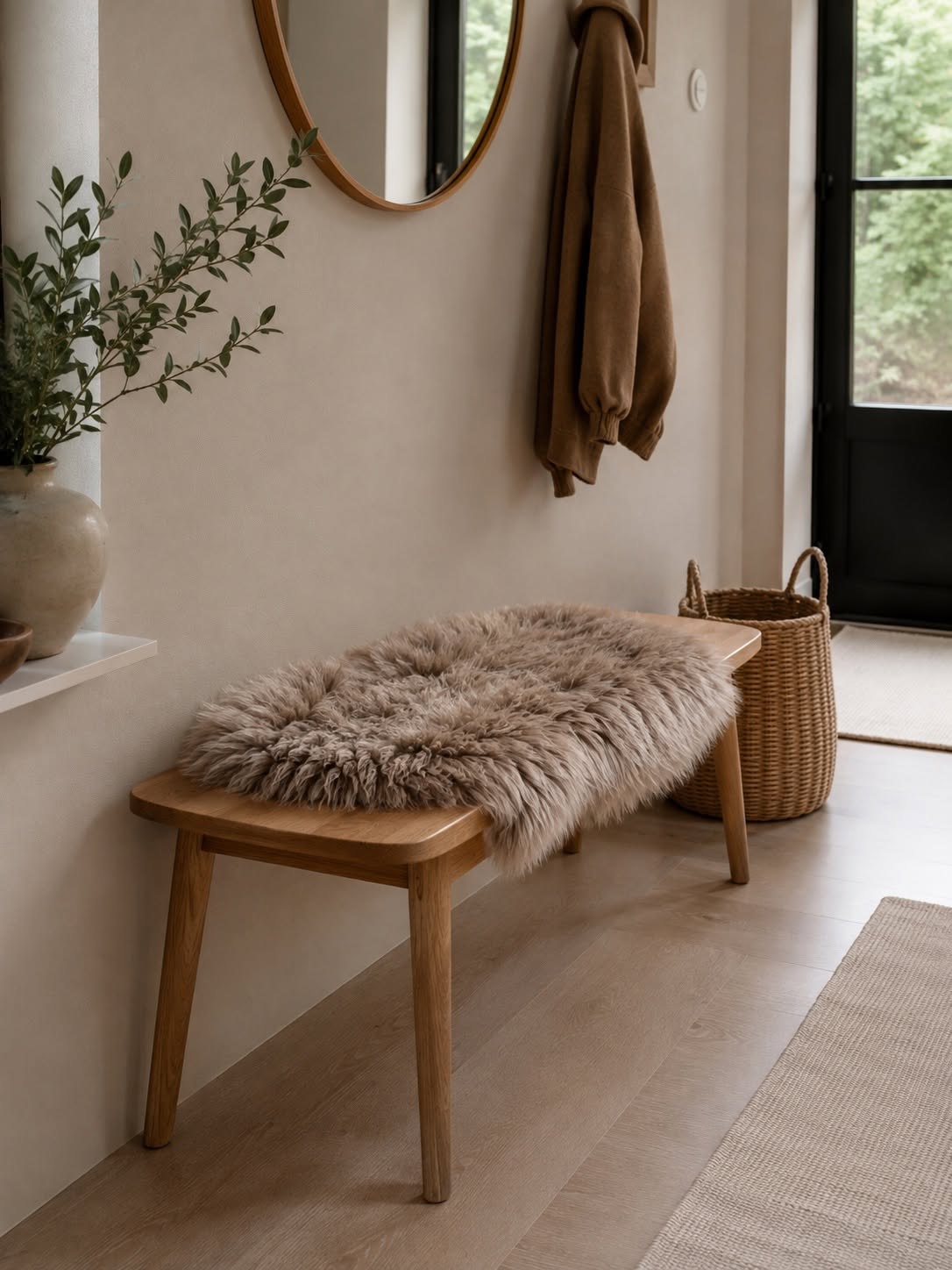 Lammeskind Taupe - 85x55cm