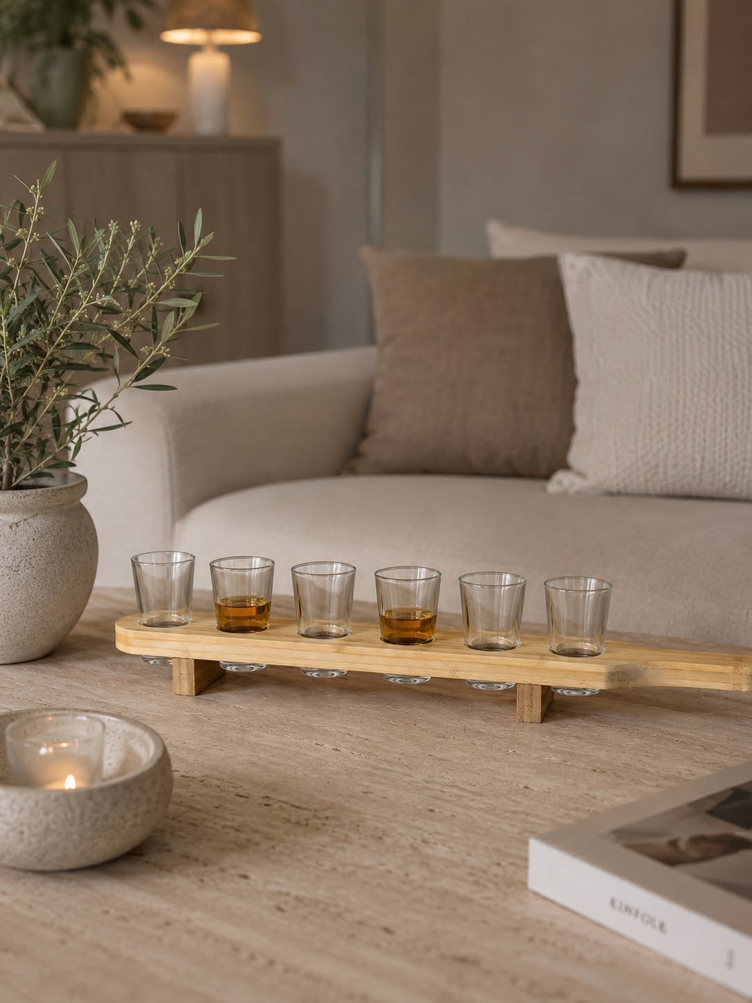 Shotsglas på bakke