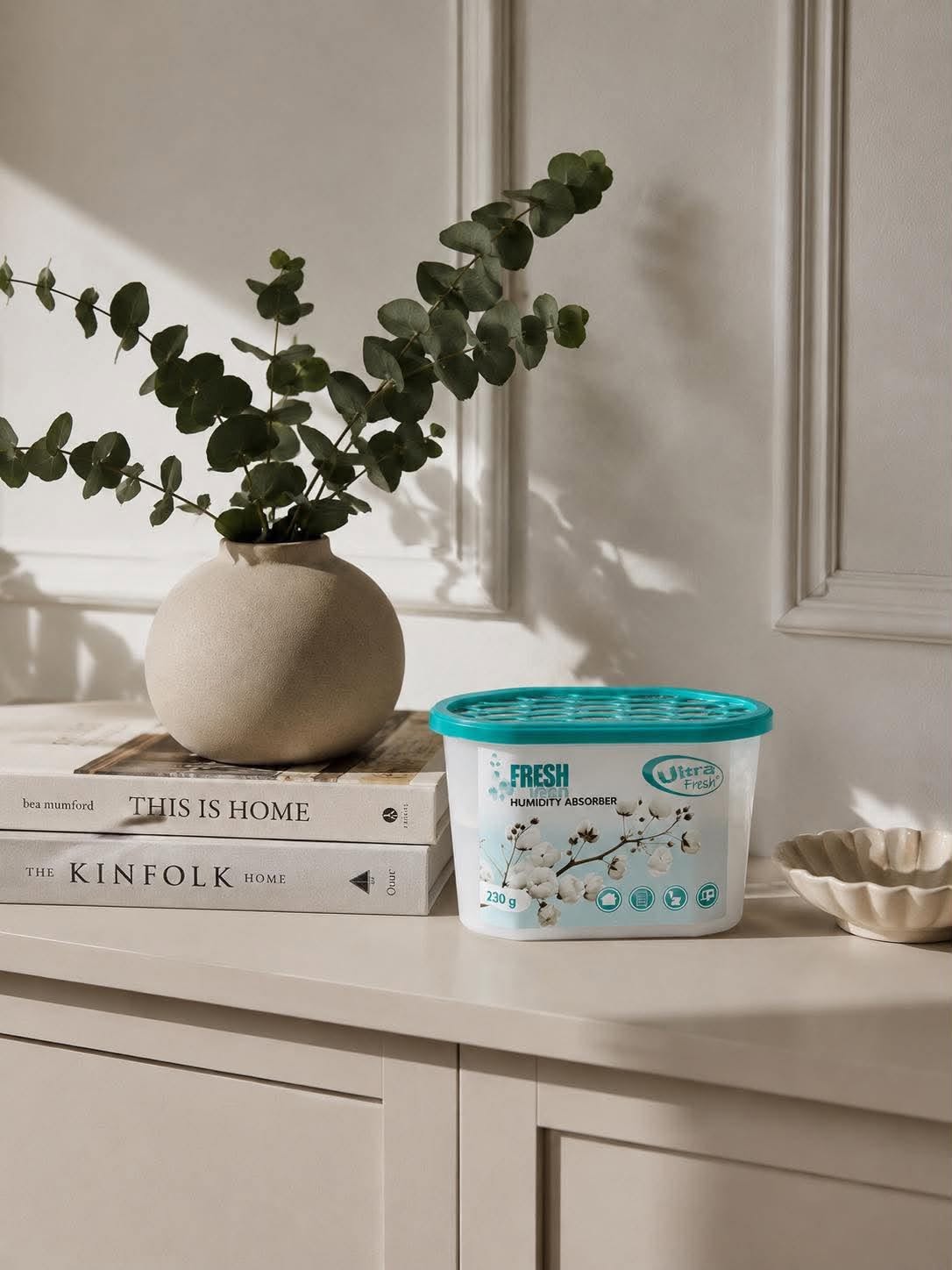 Fugtfjerner med Cotton duft - Pakke med 4 stk