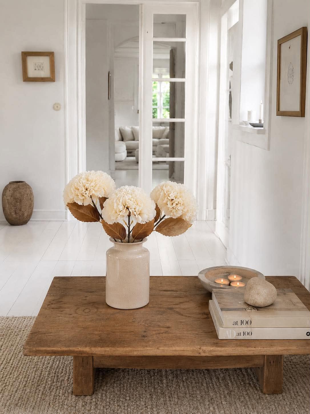 Hortensia 49 cm - Creme