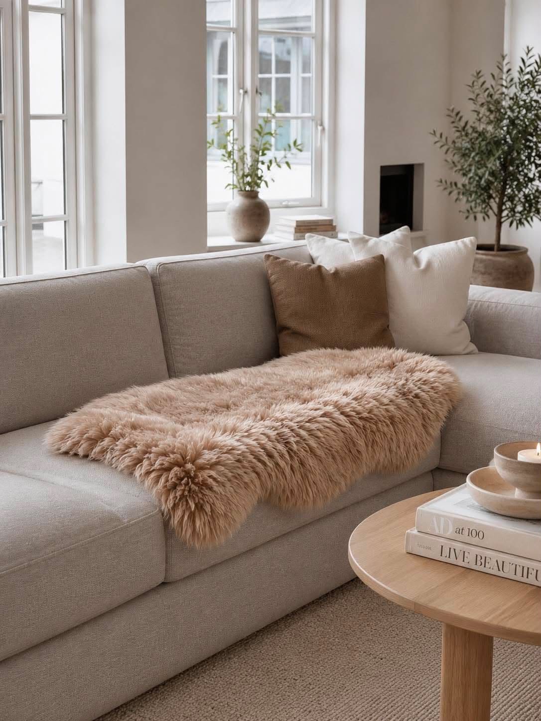 Lammeskind – Taupe 140cm
