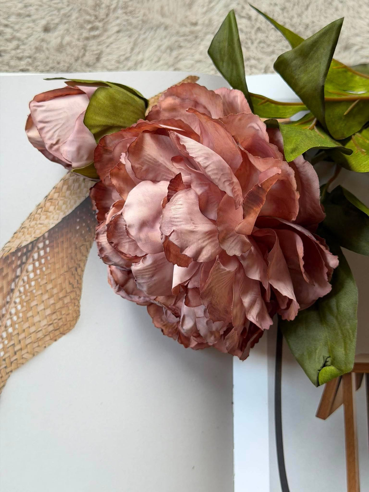 Pæon 69cm - Dusty rose