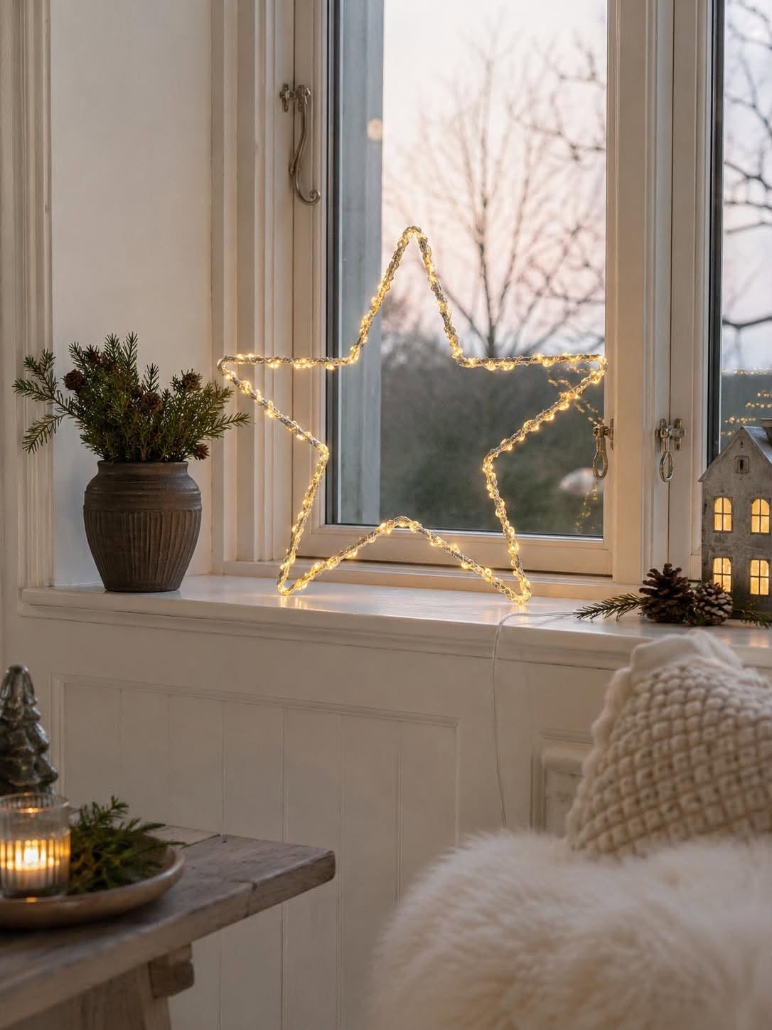 Stjerne med 120 led lys