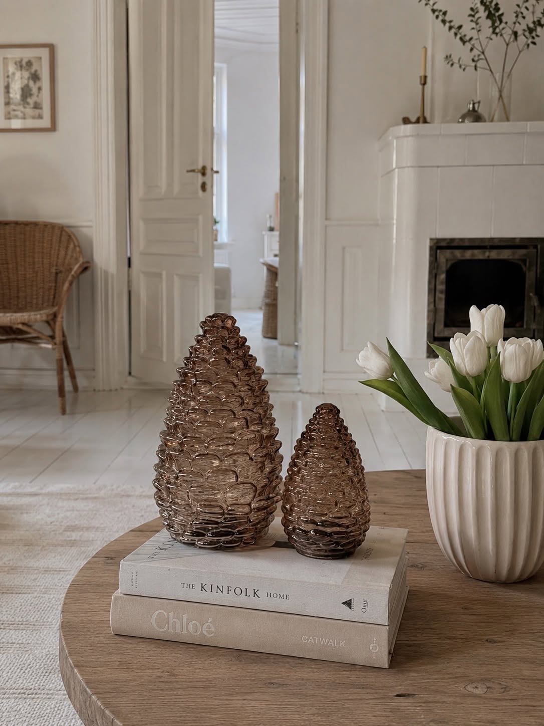 Kogle med led lys - Brown