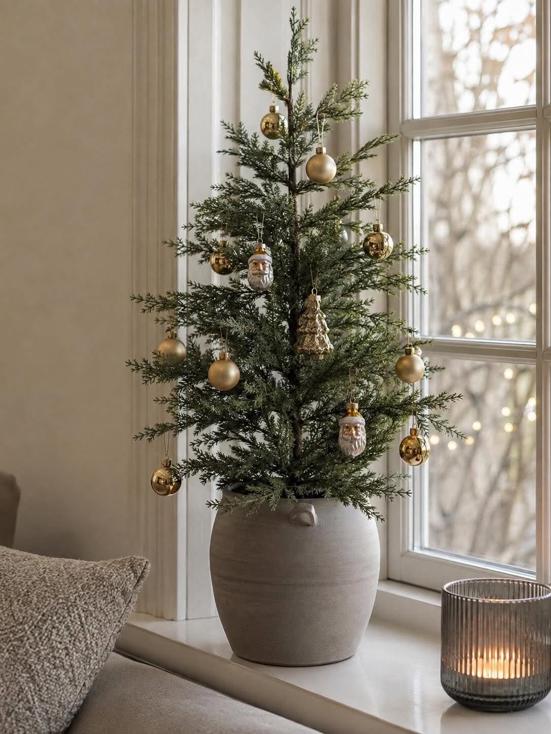 Mini julekugler - Guld