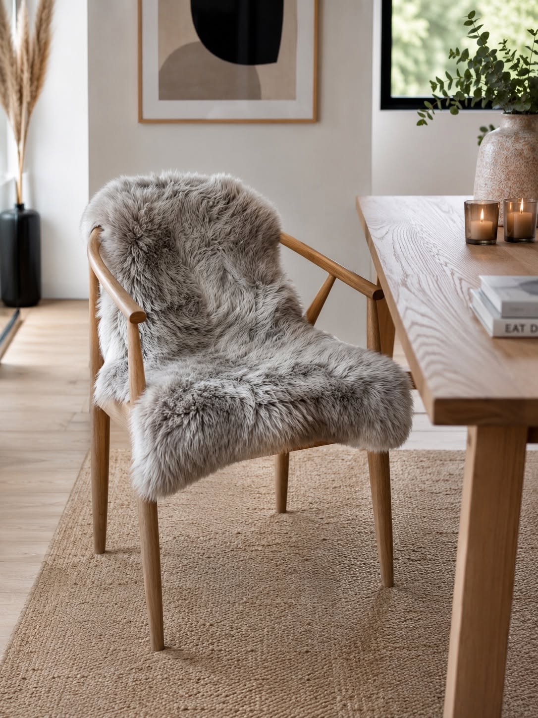 Lammeskind Grå 85x55cm