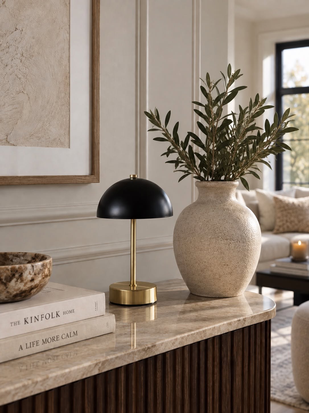 Bordlampe Black / Golden - flere størrelser