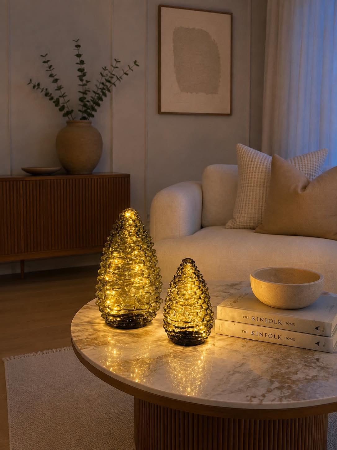 Kogle med led lys - Grøn