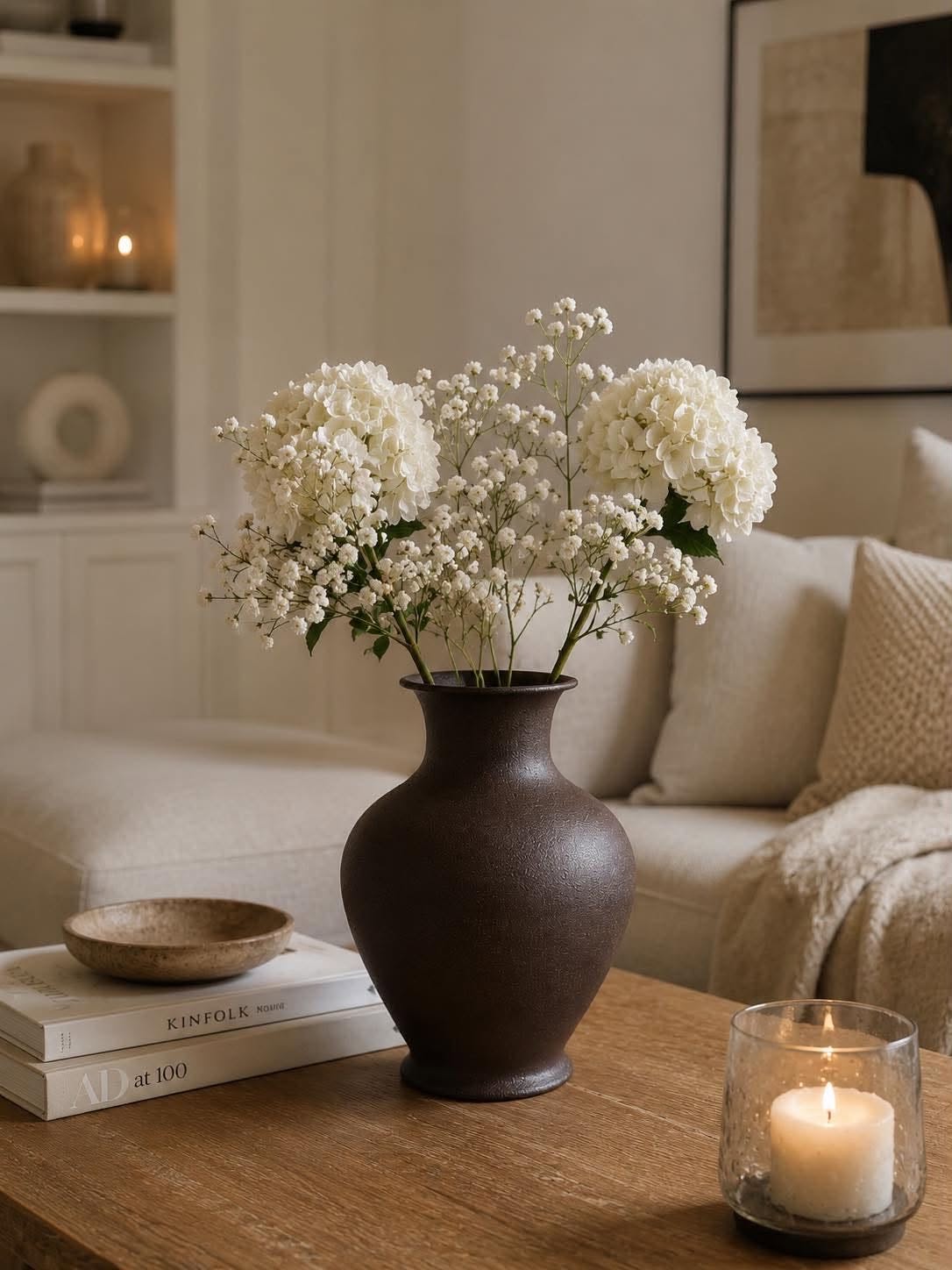 Vase Brown - galvanized zinc