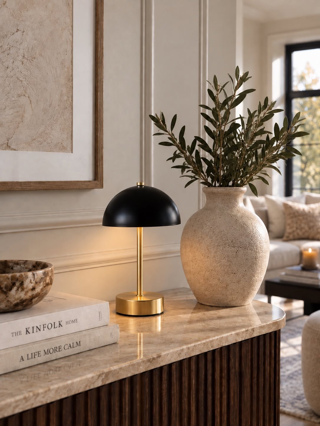 Bordlampe Black / Golden - flere størrelser