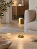 Mini LED Bordlampe genopladelig – gold 24 cm