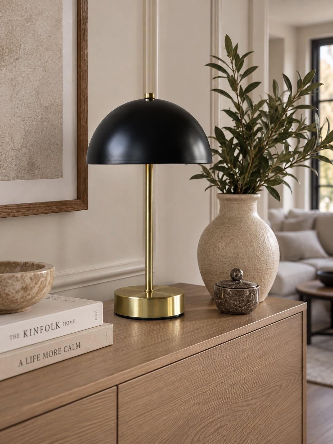 Bordlampe Black / Golden - flere størrelser