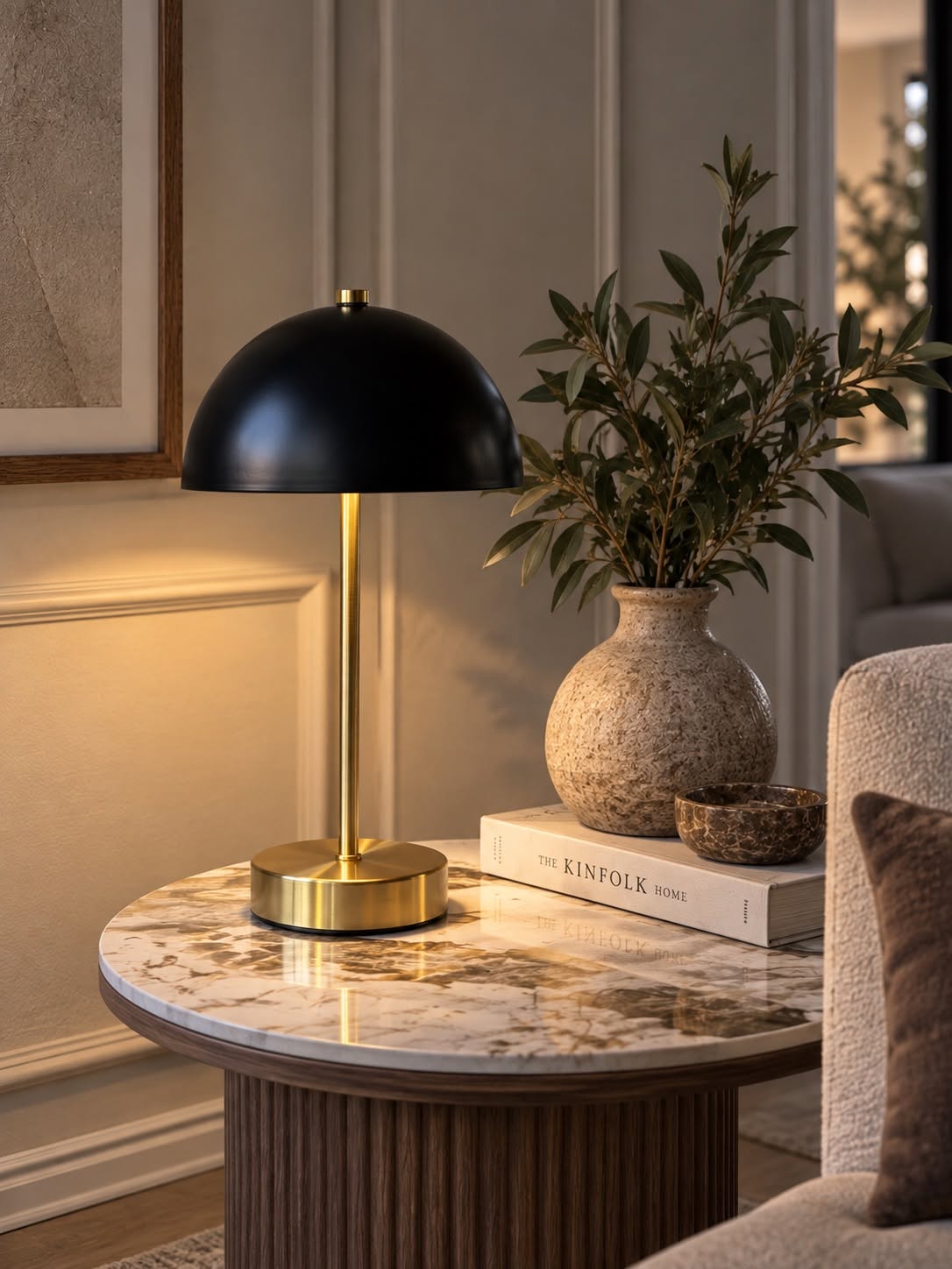 Bordlampe Black / Golden - flere størrelser