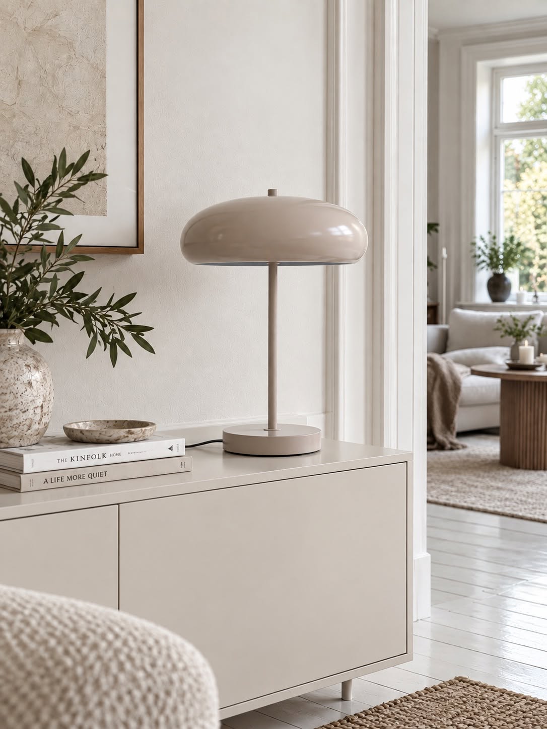 Bordlampe Taupe