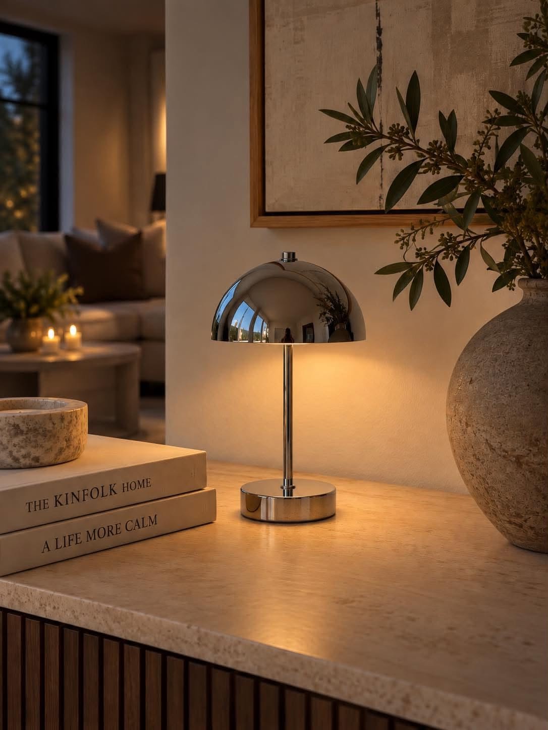 Bordlampe SILVER - flere størrelser
